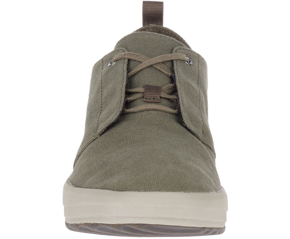 Merrell Sneakers Olive - Gridway Canvas - Mens 14IWOEMPK